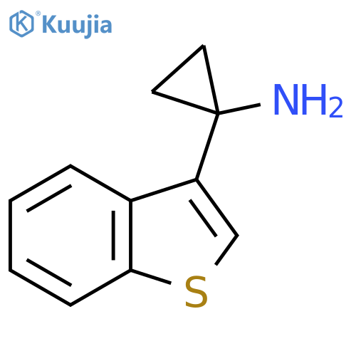 1-(1-benzothiophen-3-yl)cyclopropan-1-amine structure