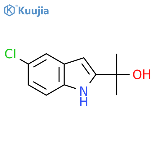 2-(5-chloro-1H-indol-2-yl)propan-2-ol structure