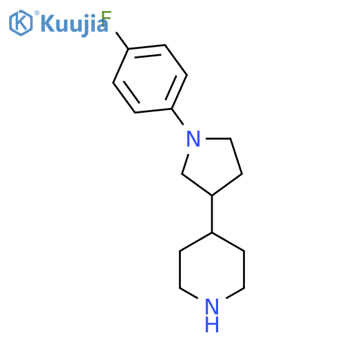 4-1-(4-fluorophenyl)pyrrolidin-3-ylpiperidine structure