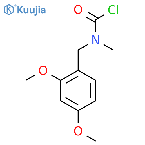 N-[(2,4-dimethoxyphenyl)methyl]-N-methylcarbamoyl chloride structure