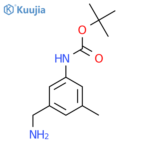 tert-butyl N-3-(aminomethyl)-5-methylphenylcarbamate structure