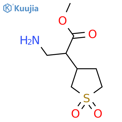 methyl 3-amino-2-(1,1-dioxo-1lambda6-thiolan-3-yl)propanoate structure