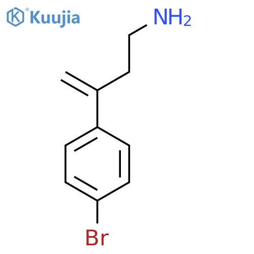 3-(4-bromophenyl)but-3-en-1-amine structure