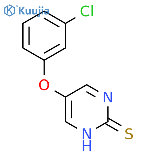 5-(3-chlorophenoxy)pyrimidine-2-thiol structure