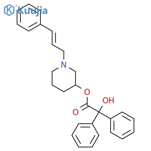 [1-(3-phenylprop-2-enyl)piperidin-3-yl] 2-hydroxy-2,2-diphenylacetate structure