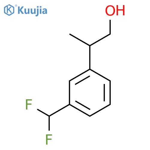 2-[3-(Difluoromethyl)phenyl]propan-1-ol structure