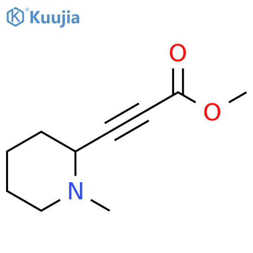 2-Propynoic acid, 3-(1-methyl-2-piperidinyl)-, methyl ester structure