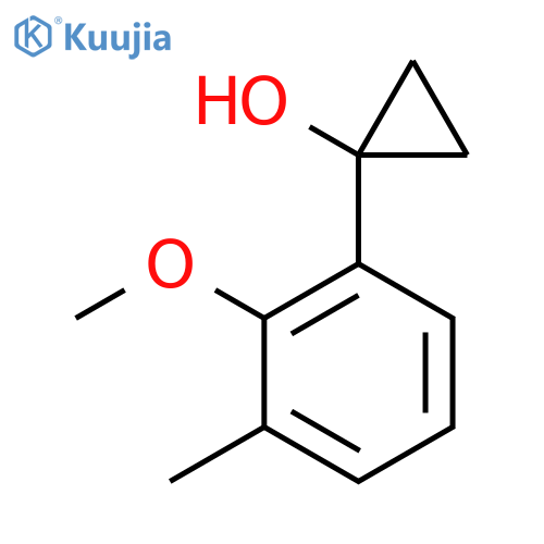 1-(2-methoxy-3-methylphenyl)cyclopropan-1-ol structure