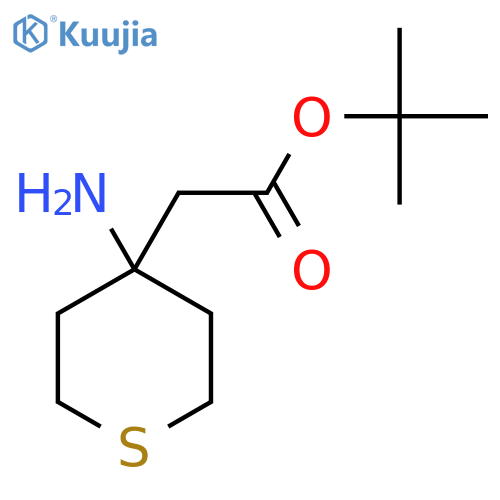 Tert-butyl 2-(4-aminothian-4-yl)acetate structure