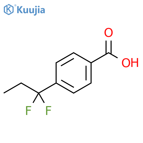 4-(1,1-difluoropropyl)benzoic acid structure