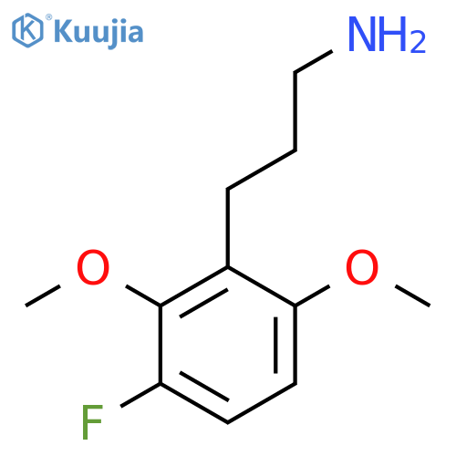 3-(3-fluoro-2,6-dimethoxyphenyl)propan-1-amine structure