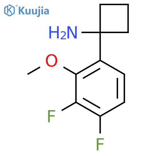 1-(3,4-difluoro-2-methoxyphenyl)cyclobutan-1-amine structure