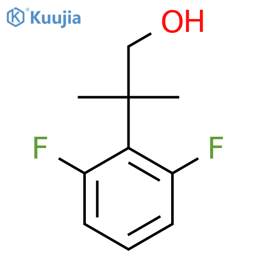 2-(2,6-difluorophenyl)-2-methylpropan-1-ol structure