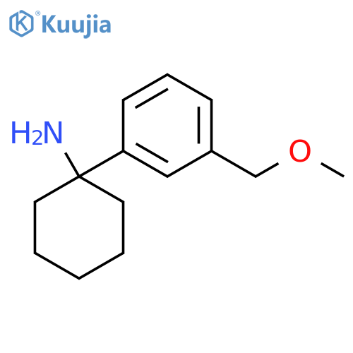 1-3-(methoxymethyl)phenylcyclohexan-1-amine structure