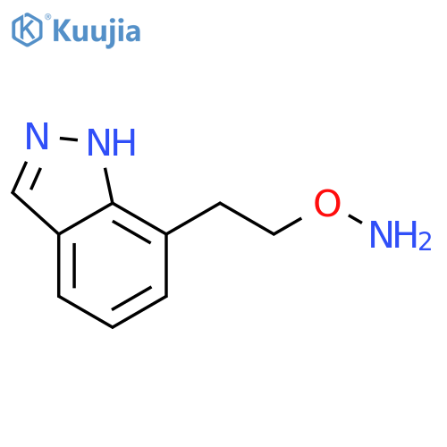 O-2-(1H-indazol-7-yl)ethylhydroxylamine structure