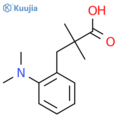 3-2-(dimethylamino)phenyl-2,2-dimethylpropanoic acid structure