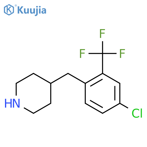 4-{4-chloro-2-(trifluoromethyl)phenylmethyl}piperidine structure