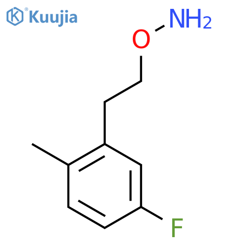 O-2-(5-fluoro-2-methylphenyl)ethylhydroxylamine structure