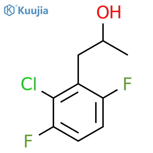 1-(2-chloro-3,6-difluorophenyl)propan-2-ol structure