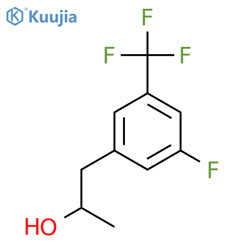 1-3-fluoro-5-(trifluoromethyl)phenylpropan-2-ol structure