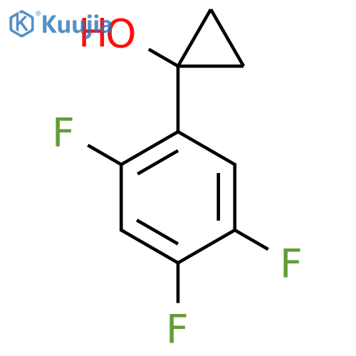 1-(2,4,5-trifluorophenyl)cyclopropan-1-ol structure