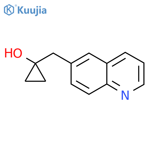 1-(quinolin-6-yl)methylcyclopropan-1-ol structure