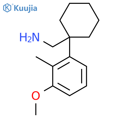 1-(3-methoxy-2-methylphenyl)cyclohexylmethanamine structure