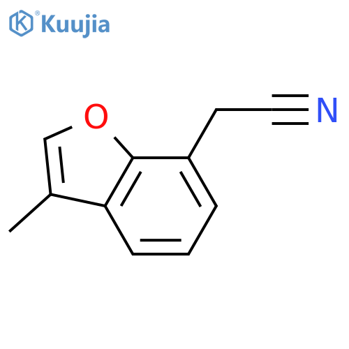 2-(3-Methyl-1-benzofuran-7-yl)acetonitrile structure