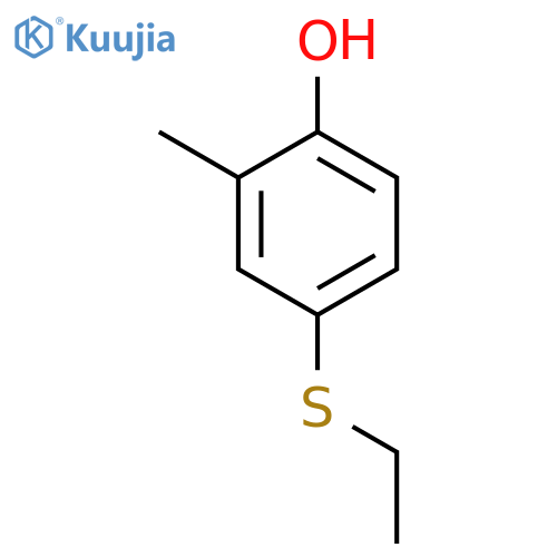 4-(Ethylthio)-2-methylphenol structure