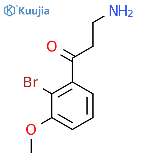 3-amino-1-(2-bromo-3-methoxyphenyl)propan-1-one structure
