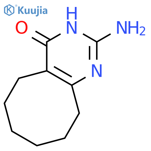 Cycloocta[d]pyrimidin-4(3H)-one, 2-amino-5,6,7,8,9,10-hexahydro- structure