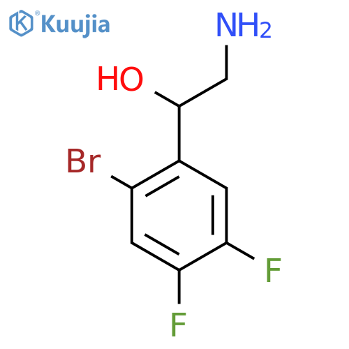 2-amino-1-(2-bromo-4,5-difluorophenyl)ethan-1-ol structure