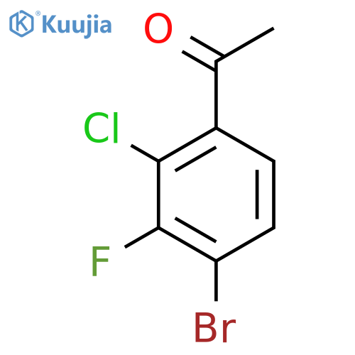 1-(4-Bromo-2-chloro-3-fluorophenyl)ethan-1-one structure