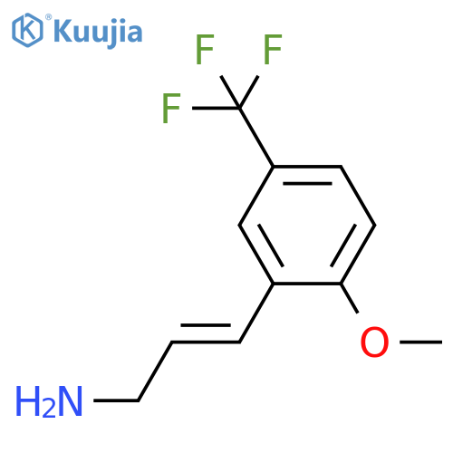 3-2-methoxy-5-(trifluoromethyl)phenylprop-2-en-1-amine structure