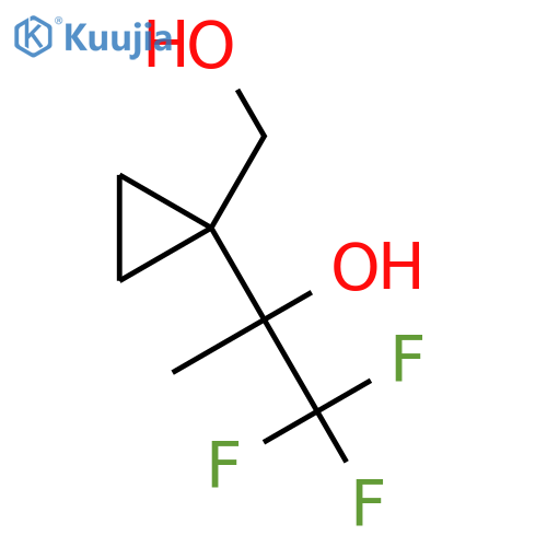 1,1,1-Trifluoro-2-[1-(hydroxymethyl)cyclopropyl]propan-2-ol structure