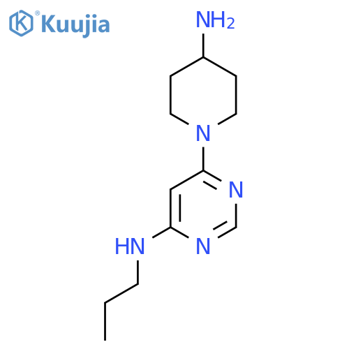6-(4-Aminopiperidin-1-yl)-N-propylpyrimidin-4-amine structure