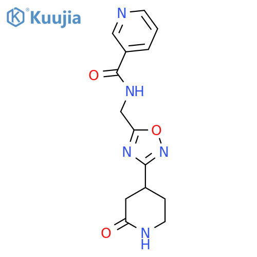 N-{3-(2-oxo-1,2-dihydropyridin-4-yl)-1,2,4-oxadiazol-5-ylmethyl}pyridine-3-carboxamide structure