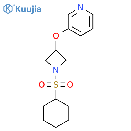3-{[1-(cyclohexanesulfonyl)azetidin-3-yl]oxy}pyridine structure