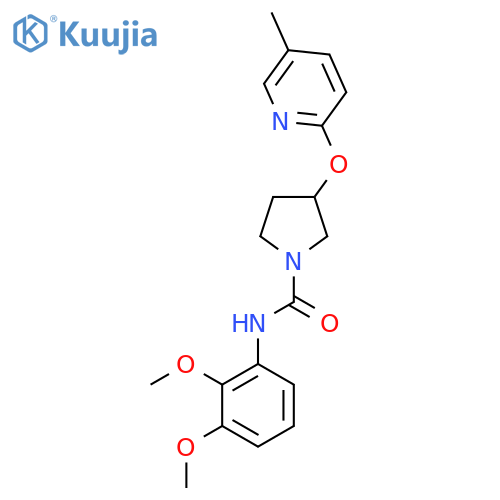 N-(2,3-dimethoxyphenyl)-3-((5-methylpyridin-2-yl)oxy)pyrrolidine-1-carboxamide structure
