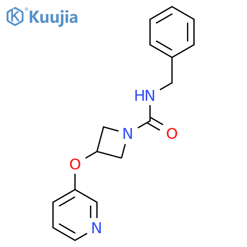 N-benzyl-3-(pyridin-3-yloxy)azetidine-1-carboxamide structure