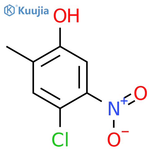 4-chloro-2-methyl-5-nitrophenol structure