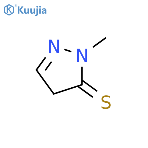 1-methyl-4,5-dihydro-1H-pyrazole-5-thione structure