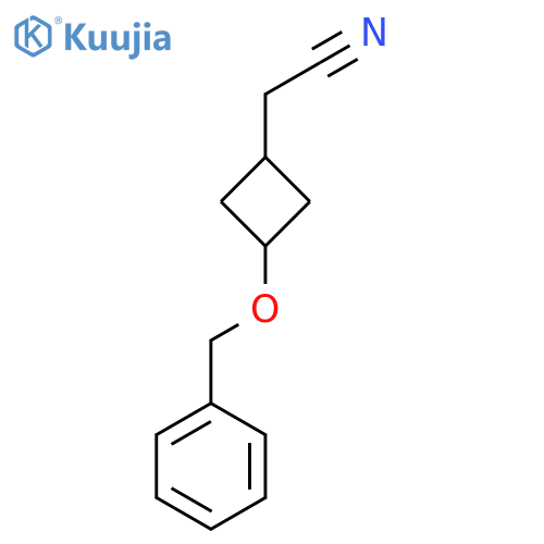 [Cis-3-(benzyloxy)cyclobutyl]acetonitrile structure