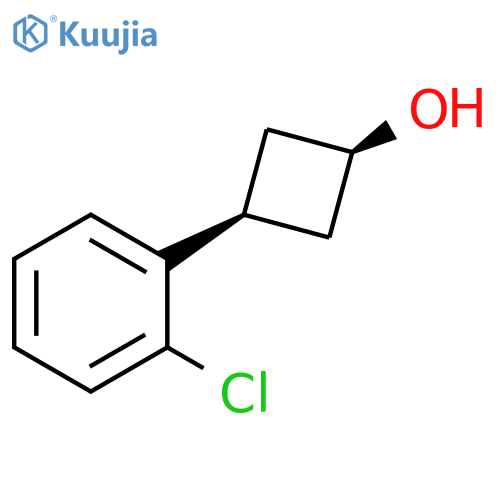 cis-3-(2-chlorophenyl)cyclobutanol structure