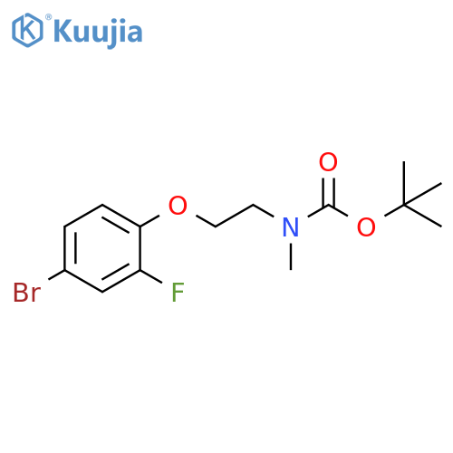tert-butyl N-2-(4-bromo-2-fluorophenoxy)ethyl-N-methylcarbamate structure
