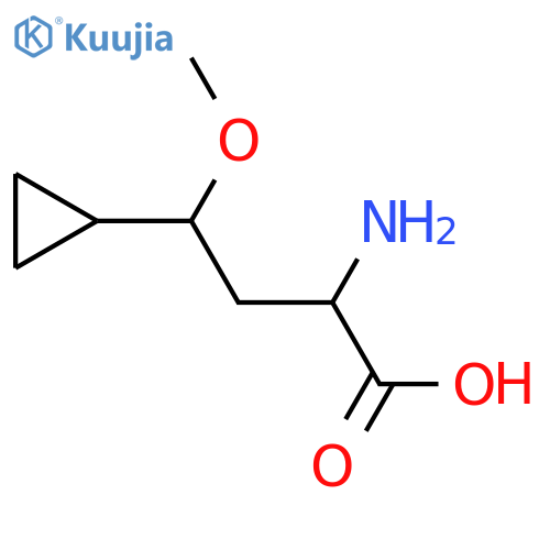 2-Amino-4-cyclopropyl-4-methoxybutanoic acid structure