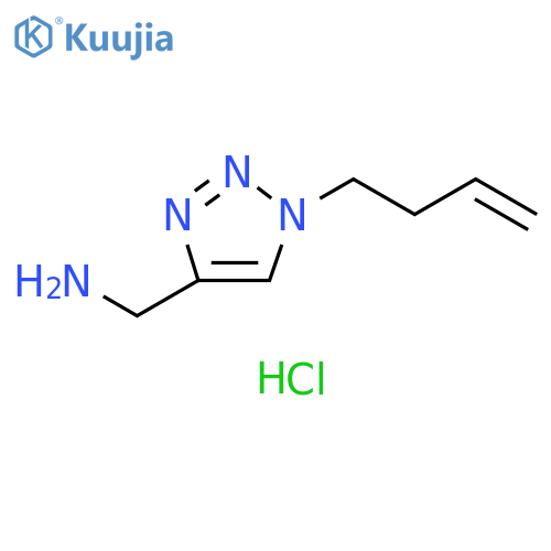 1-(but-3-en-1-yl)-1H-1,2,3-triazol-4-ylmethanamine dihydrochloride structure