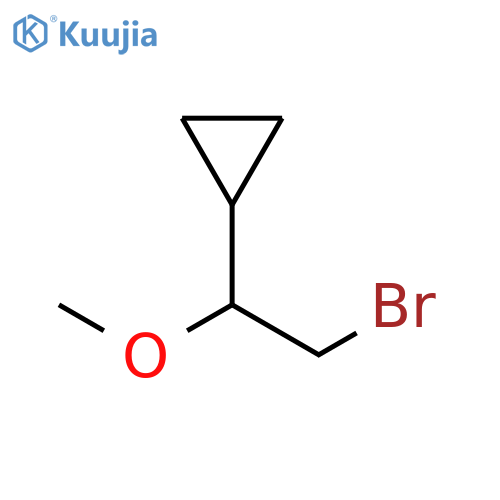 (2-bromo-1-methoxyethyl)cyclopropane structure