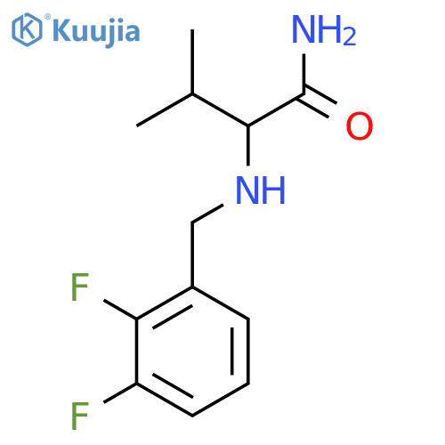 2-{(2,3-difluorophenyl)methylamino}-3-methylbutanamide structure