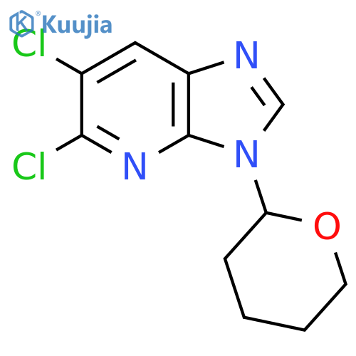 5,6-Dichloro-3-(oxan-2-yl)imidazo[4,5-b]pyridine structure